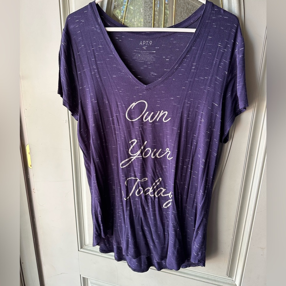 Own Your Today, vneck navy lg